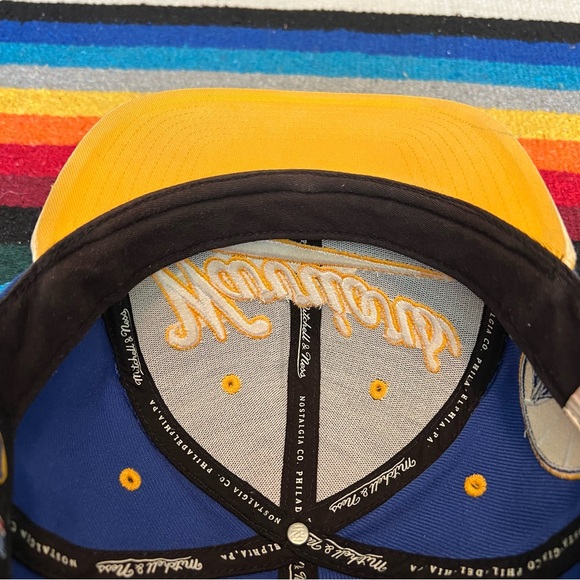 Mitchell and Ness Golden State Warriors SnapBack Hat Hand washed - Picture 14 of 15